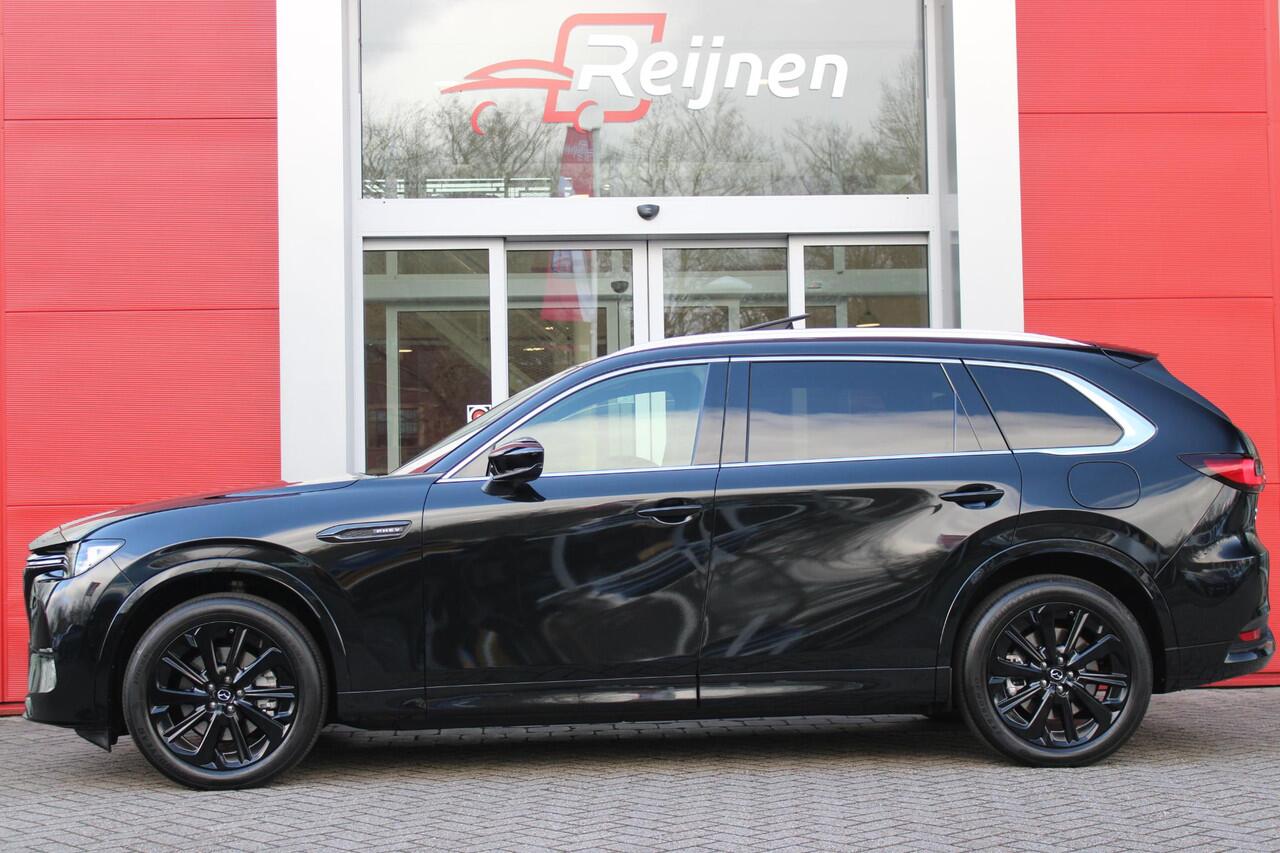Mazda CX-80 2.5 e-SkyActiv 328PK PHEV HOMURA PLUS | 7-PERSOONS! | NIEUWE AUTO! | DRIVER PERSONALIZATION SYSTEM (GEZICHTSHERKENNING) | ELEKTRISCH BEDIENBARE VOORSTOELEN | FULL LEDEREN BEKLEDING | ADAPTIVE CRUISE CONTROL | 20" LICHTMETALEN VELGEN BLACK | 360° CAMERA | 