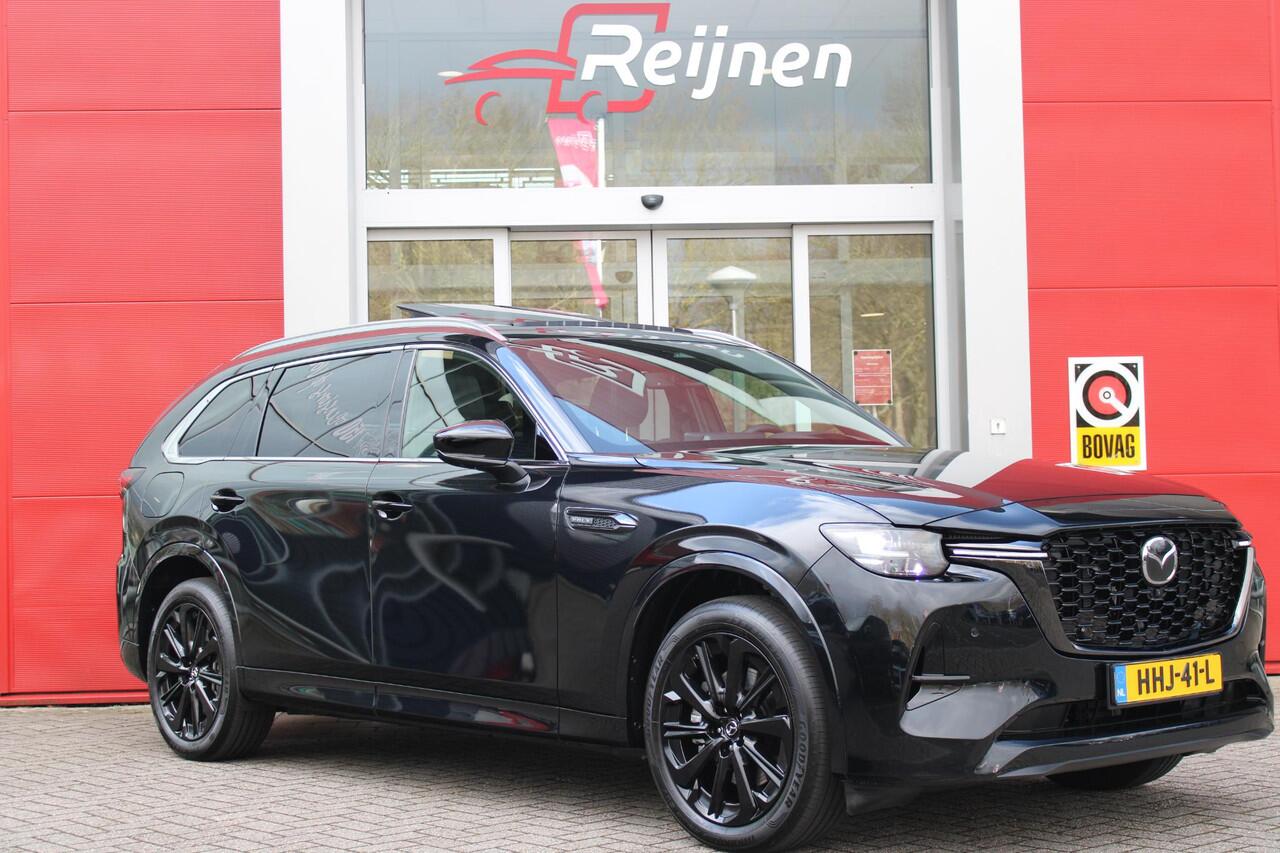 Mazda CX-80 2.5 e-SkyActiv 328PK PHEV HOMURA PLUS | 7-PERSOONS! | NIEUWE AUTO! | DRIVER PERSONALIZATION SYSTEM (GEZICHTSHERKENNING) | ELEKTRISCH BEDIENBARE VOORSTOELEN | FULL LEDEREN BEKLEDING | ADAPTIVE CRUISE CONTROL | 20" LICHTMETALEN VELGEN BLACK | 360° CAMERA | 