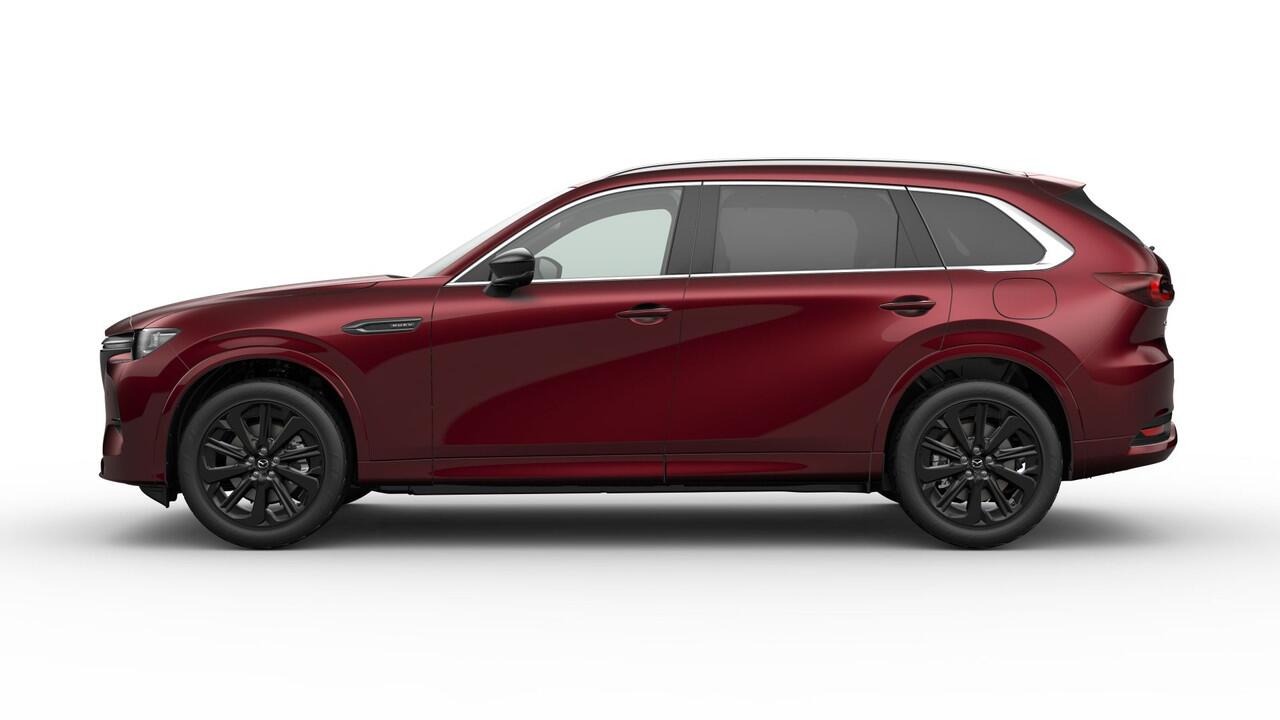 Mazda CX-80 Homura Plus | 12,3-inch TFT-kleurendisplay met bediening via centrale HMI Commander, touchscreen (voor Apple CarPlay / Android Auto(TM)) of voice control | 12,3-inch digitale meterset | 20-inch lichtmetalen velgen, Black