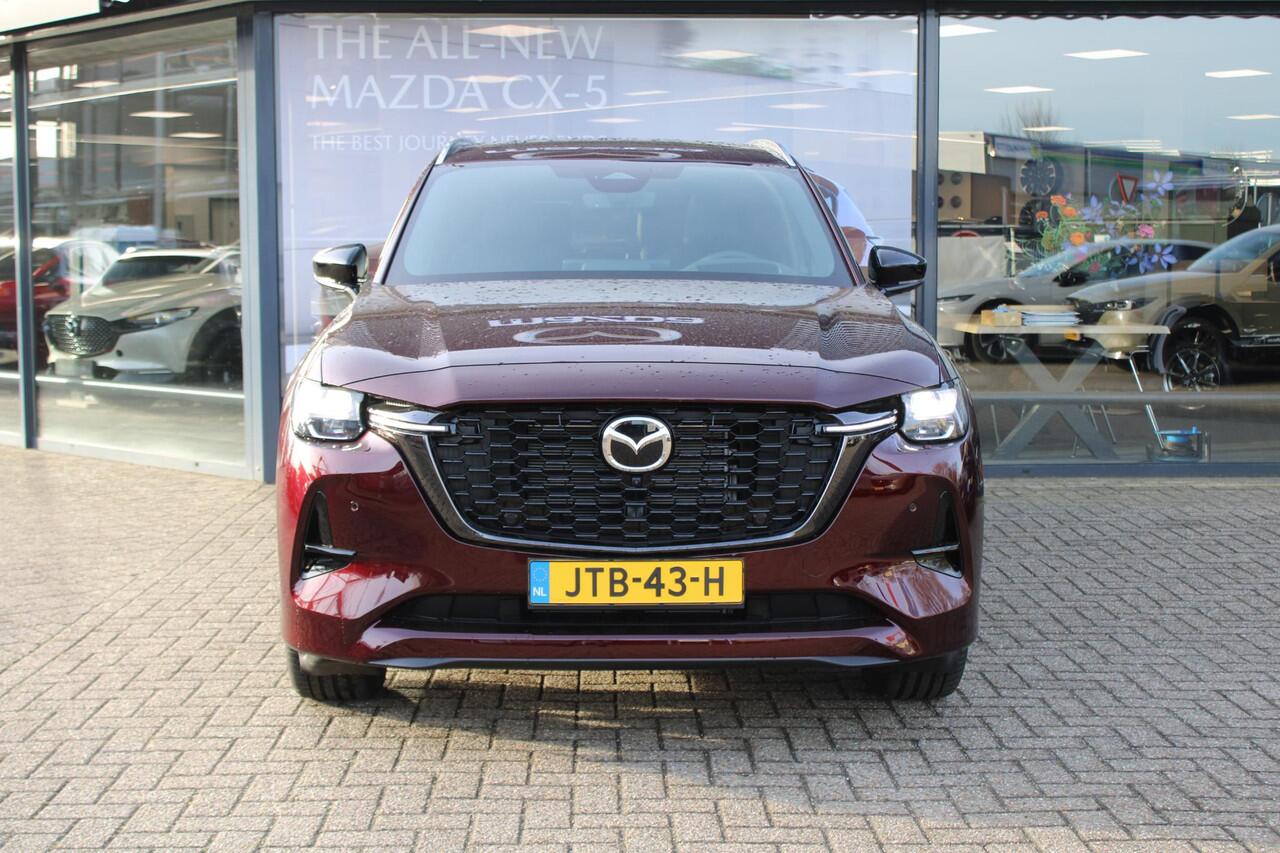 Mazda CX-80 2.5 e-SkyActiv PHEV 327 Homura Plus 6p. , Demovoordeel ¤ 8.840,-, Automaat, Pano/Schuifdak, Klasse 3 Alarm, 6-Zits, Leder, 360 Camera, Bose, Adap Cruise, LMV 20 Inch