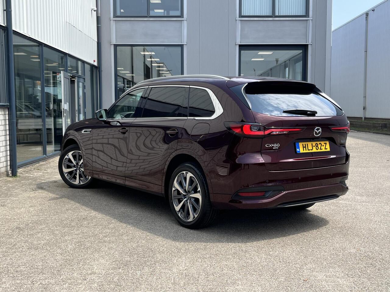 Mazda CX-80 2.5 e-SkyActiv PHEV Takumi Plus 6p. 6-Persoons | Leder/Pano.Dak/Head-Up/Verw.Stoelen V+A met Koeling/Adapt. Cruise