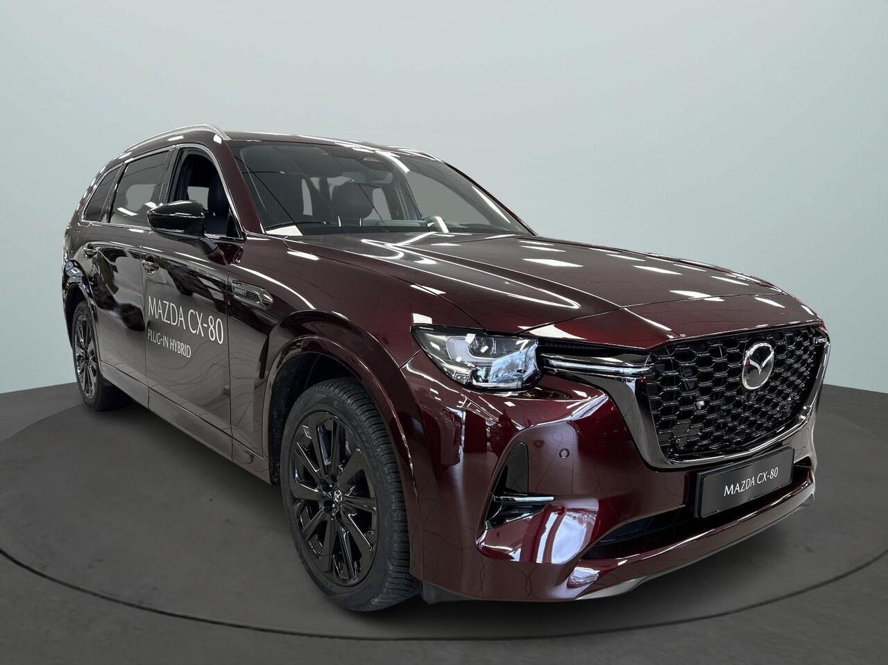 Mazda CX-80 2.5 e-SkyActiv PHEV Homura Plus | Rijklaar | Trekhaak Wegklapbaar | Apple carplay | Camera | Stoelverwarming