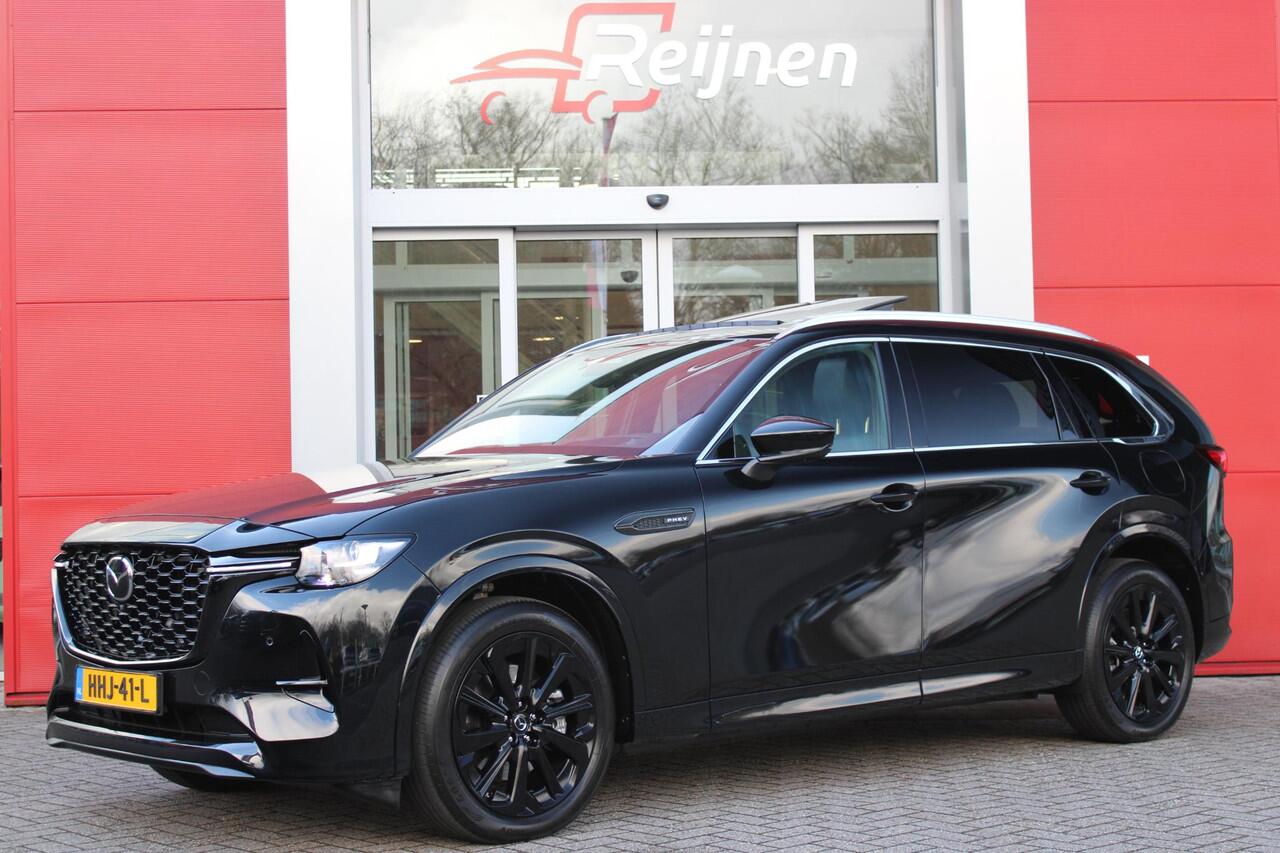 Mazda CX-80 2.5 e-SkyActiv 328PK PHEV HOMURA PLUS | 7-PERSOONS! | NIEUWE AUTO! | DRIVER PERSONALIZATION SYSTEM (GEZICHTSHERKENNING) | ELEKTRISCH BEDIENBARE VOORSTOELEN | FULL LEDEREN BEKLEDING | ADAPTIVE CRUISE CONTROL | 20" LICHTMETALEN VELGEN BLACK | 360° CAMERA | 