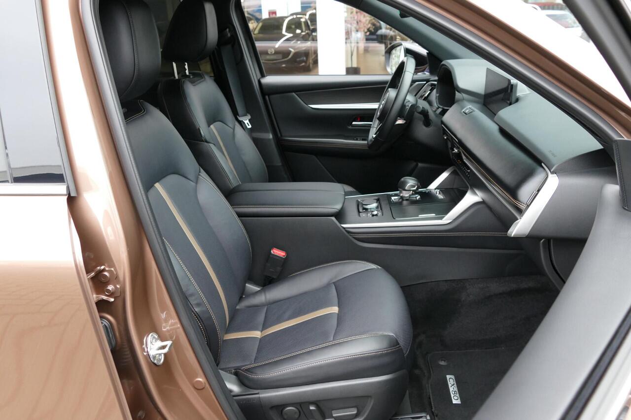Mazda CX-80 2.5 e-SkyActiv PHEV Homura Plus 6p. | Trekhaak | 360 View | Adapt Cruise | Apple/Android | Bose | Pano | RIJKLAARPRIJS!!