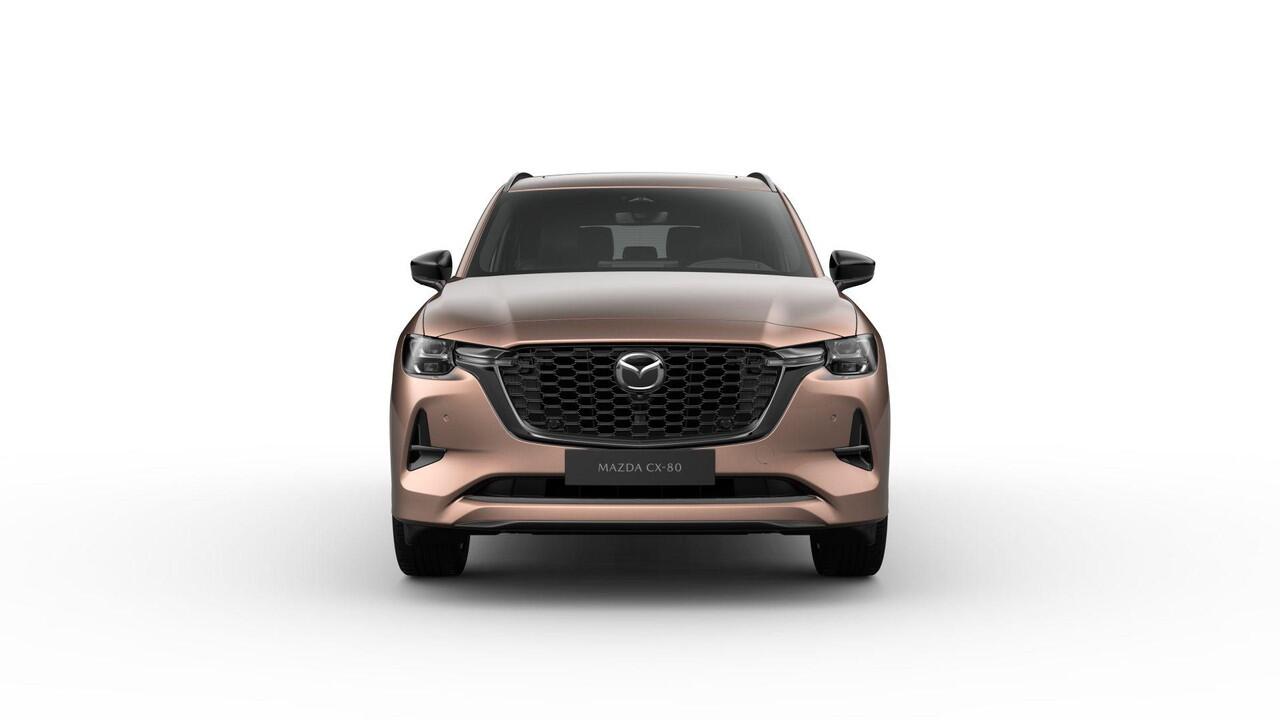Mazda CX-80 2.5 e-SkyActiv PHEV Homura Plus / Melting Copper / Zwart Nappa leder