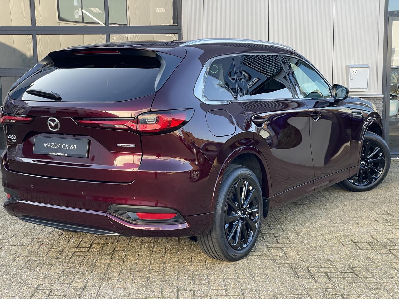Mazda CX-80 2.5 e-SkyActiv PHEV Homura Plus 7 pers *UPGRADE ACTIE* van ¤ 74.890,- voor ¤ 68.540,-