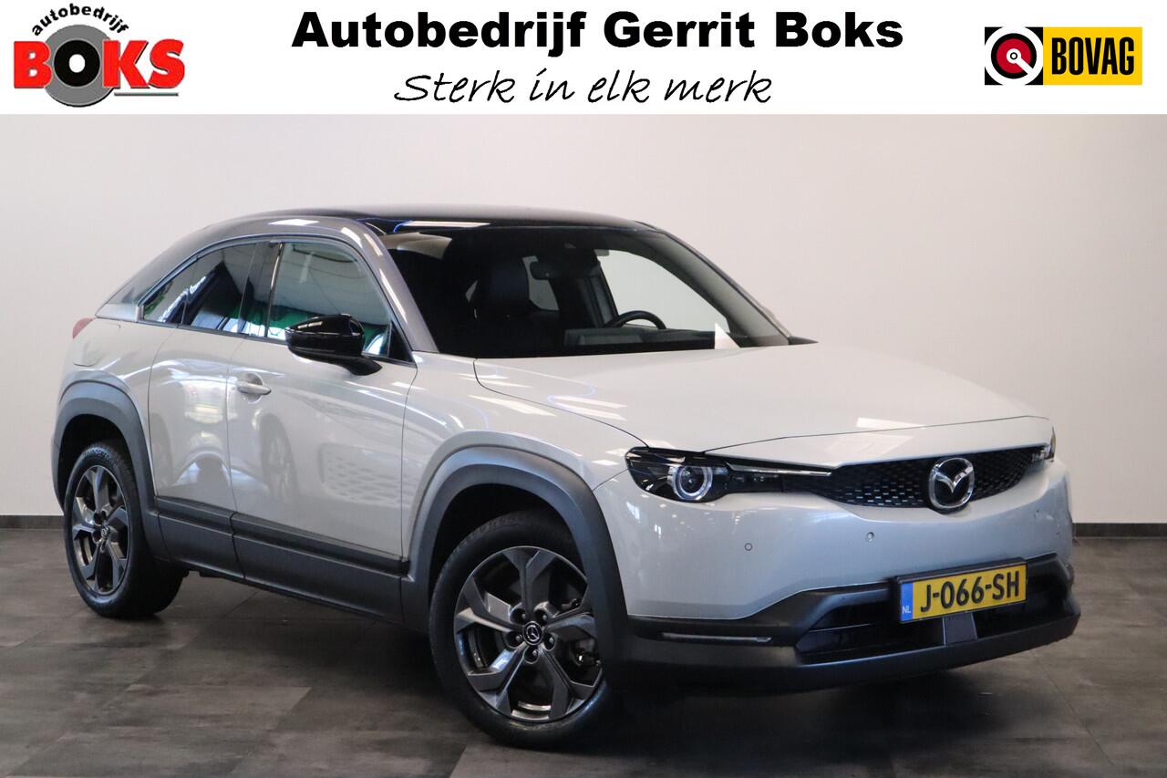 Mazda MX-30 e-SkyActiv 145 First Edition 36 kWh Navigatie Halfleder interieur 18 lmv lane ass. 24 maanden garantie mogelijk (*vraag naar de voorwaarden)