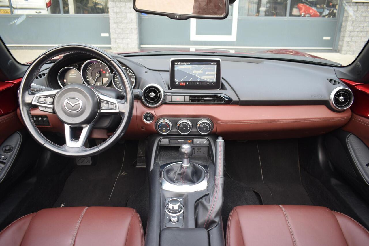 Mazda MX-5 1.5 SkyActiv-G 132 Ginzan Navi Airco Leder Camera Km 70.100!!