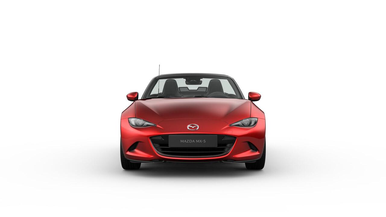 Mazda MX-5 Exclusive-Line | 16-inch lichtmetalen velgen in Bright Dark (Skyactiv-G 132) | 17-inch lichtmetalen velgen in Machining (Skyactiv-G 184) | 8-inch LCD-touchscreen kleurendisplay