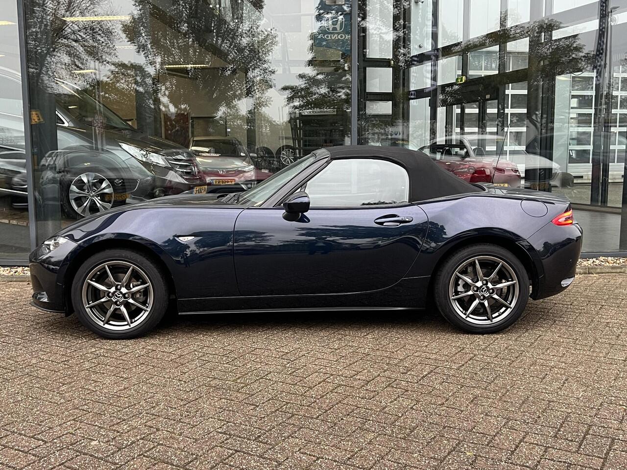 Mazda MX-5 1.5 SkyActiv-G 132 Luxury LEDER | NAVIGATIE | LM VELGEN | APPLE CARPLAY | ANDROID AUTO | 1e Eigenaar | NED.AUTO | DEALER ONDERHOUDEN |