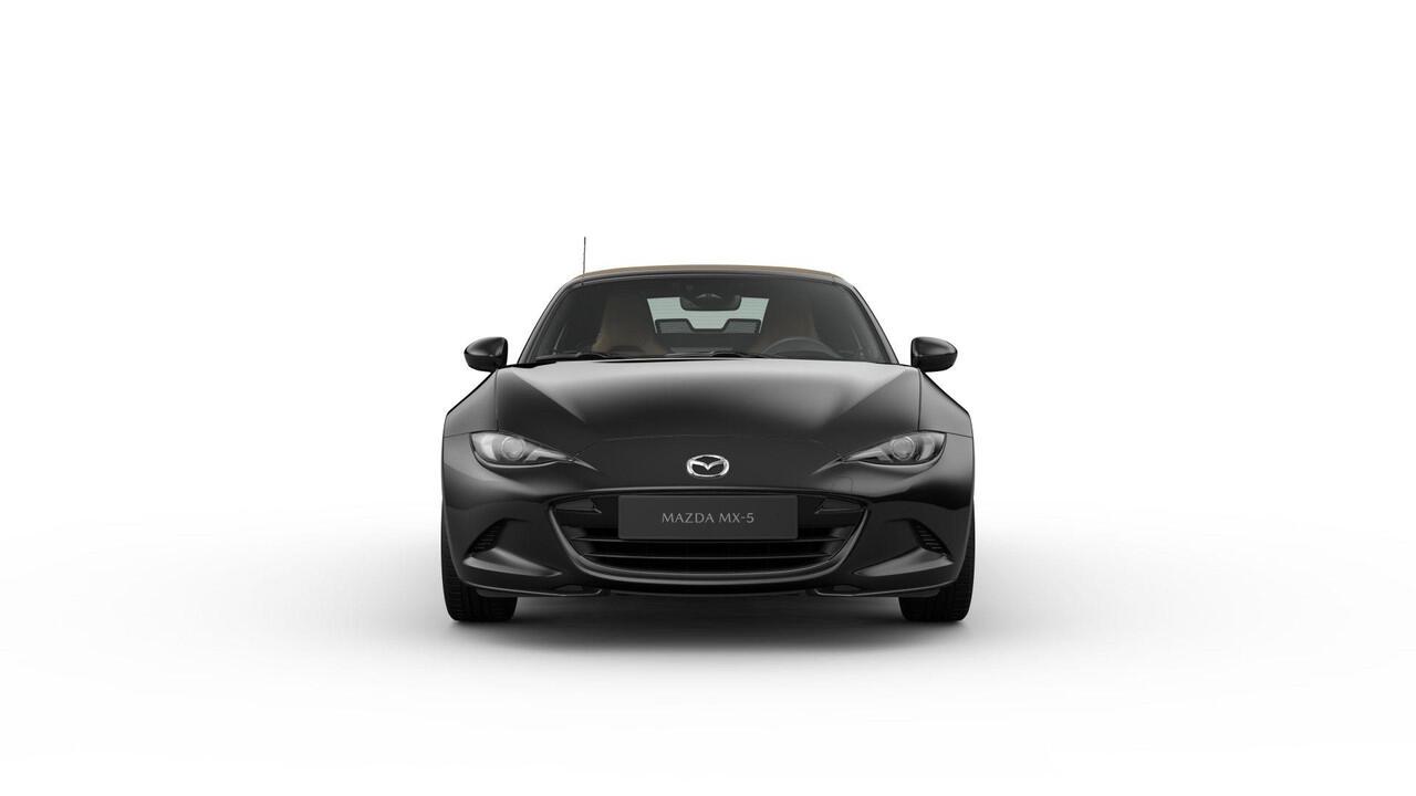 Mazda MX-5 Kazari | 16-inch lichtmetalen velgen in Bright Dark (Skyactiv-G 132) | 17-inch lichtmetalen velgen in Machining (Skyactiv-G 184) | 8-inch LCD-touchscreen kleurendisplay