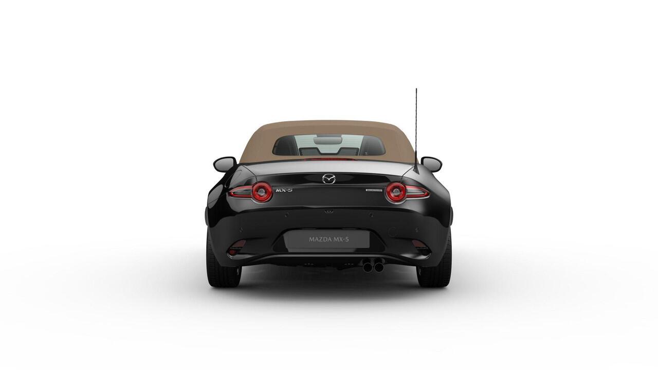 Mazda MX-5 Kazari | 16-inch lichtmetalen velgen in Bright Dark (Skyactiv-G 132) | 17-inch lichtmetalen velgen in Machining (Skyactiv-G 184) | 8-inch LCD-touchscreen kleurendisplay