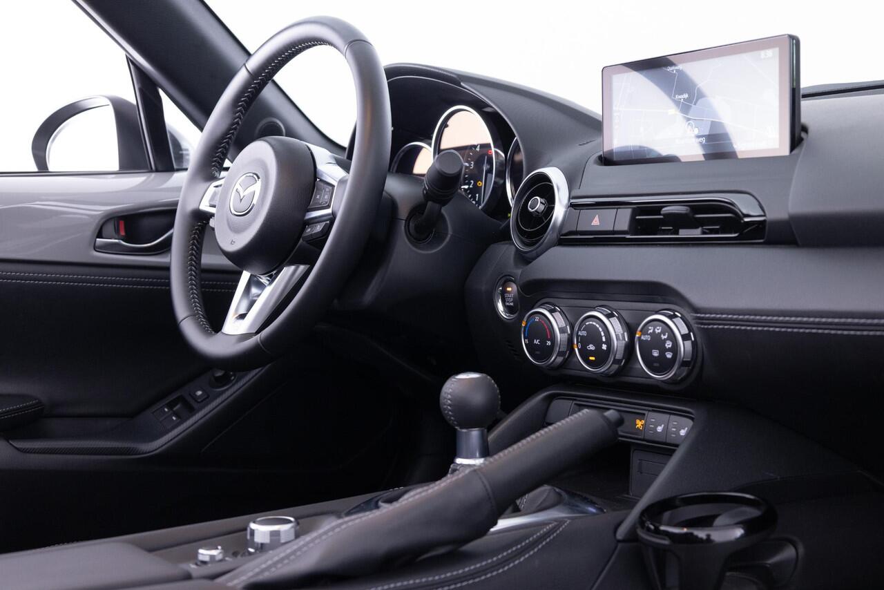 Mazda MX-5 1.5 SkyActiv-G 132 Exclusive-Line Bijna NIEUW | SLECHTS 2724km | *6 JAAR GARANTIE | LEDER | A. CAMERA | DEMO VOORDEEL ¤ 9.500,-