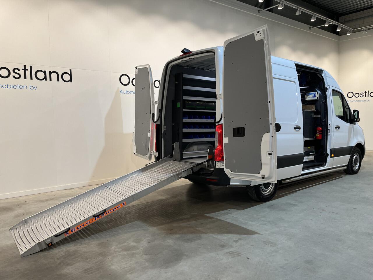 Mercedes-Benz 311 CDI Sprinter L2H2 RWD / Euro 6 / Servicebus / Bott inrichting / 220V / Airco / Oprijplaat / Compressor / CarPlay / Camera
