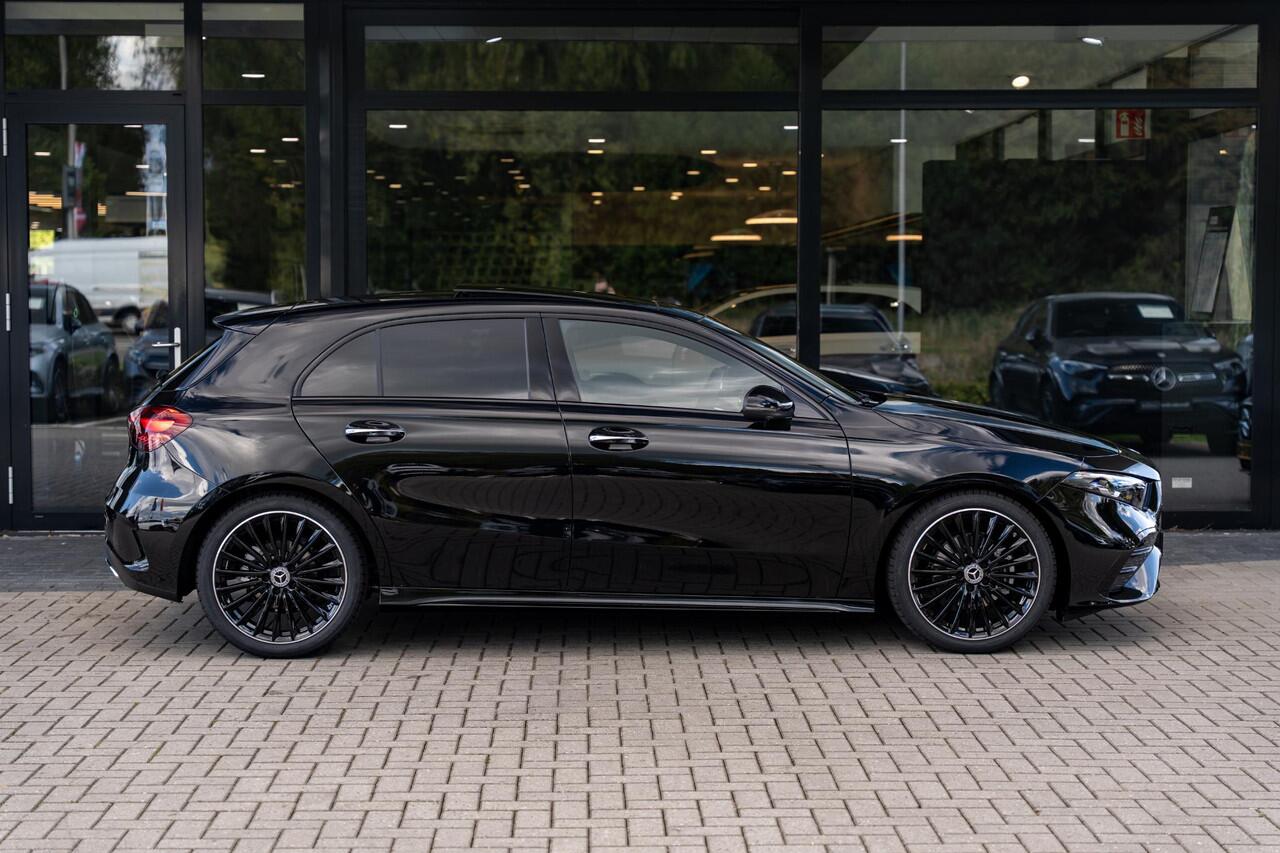 Mercedes-Benz A-KLASSE 180 Business Solution AMG | Panoramaschuifdak | Premium Plus | Nightpakket | 19"Multispaak AMG velgen | Stoelverwarming | 360° camera | Head-up display |