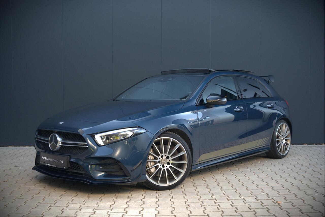 Mercedes-Benz A-KLASSE AMG 35 4MATIC Edition 1 | Panoramadak | Burmester | AMG Performance Recaro stoelen | Stoelverwarming | Keyless | Aero pack | Adaptive Cruise Control | Ambiance verlichting | 360 Camera |