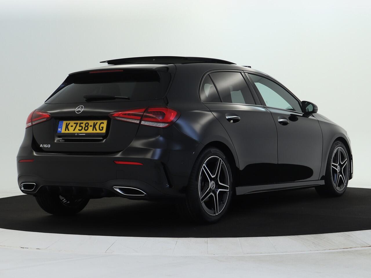 Mercedes-Benz A-KLASSE 160 Business Solution AMG AMG Line | Night Pakket | Panorama Schuif-Kanteldak | Sfeerverlichting | Memory Voorstoelen | MultiBeam Koplampen. Inclusief 24 maanden MB Certified garantie voor Europa.