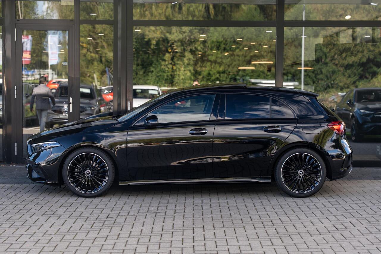 Mercedes-Benz A-KLASSE 180 Business Solution AMG | Panoramaschuifdak | Premium Plus | Nightpakket | 19"Multispaak AMG velgen | Stoelverwarming | 360° camera | Head-up display |