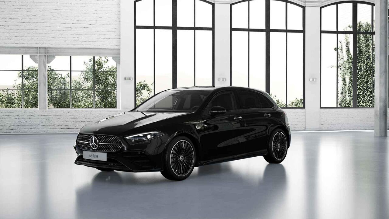Mercedes-Benz A-KLASSE 250e Business Solution AMG | Dodehoekassistent | Panoramaschuifdak | 360°-camera | 19 inch AMG-velgen |