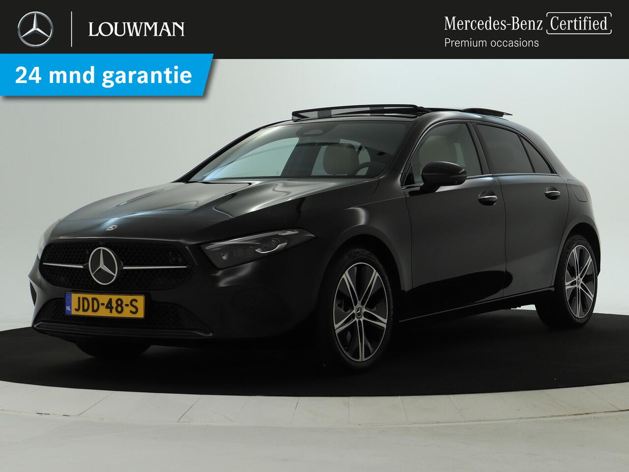 Mercedes-Benz A-KLASSE 250 e Plug-In Hybride | Progressive Line Advanced Plus | Night Pakket | Trekhaak | Dodehoek Assist | 360°-Camera | Panorama Schuif-Kanteldak | Inclusief 24 maanden MB Certified garantie voor Europa.
