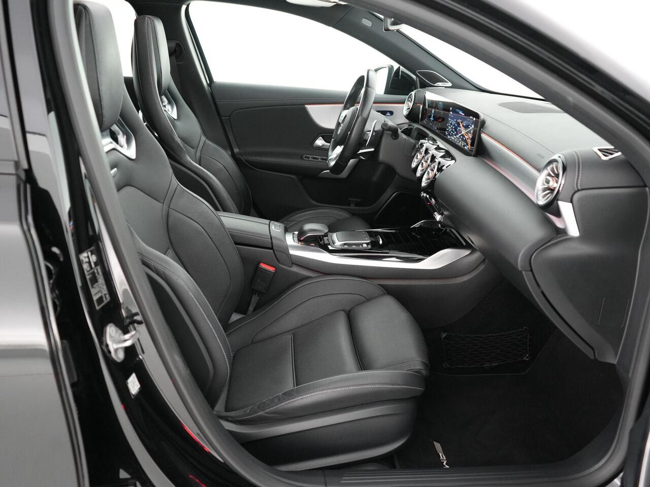 Mercedes-Benz A-KLASSE 45S AMG 420pk 4MATIC+ Edition 1 |dealer onderhouden|Brabus verlagingsset|Milltek downpipe|schaalstoelen|panoramadak|Burmester|Aero pakket|memory|K&N luchtfilter|