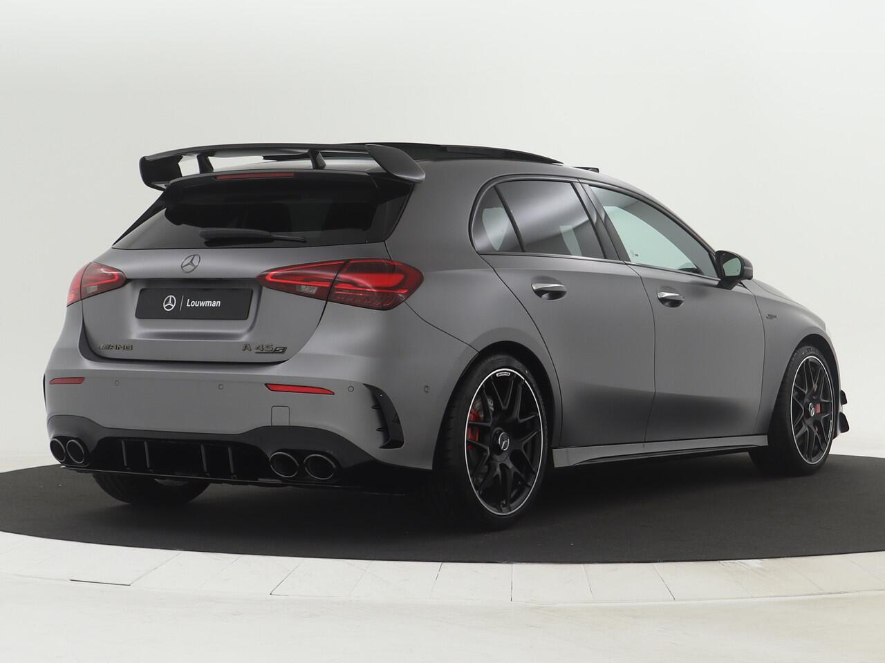 Mercedes-Benz A-KLASSE AMG 45 S 4MATIC+ | Night Pack II | Aerodynamica Pack | Premium Plus Pack | Rijassistentiepakket Plus | AMG Performance sportstoelen | Burmester surround sound system | Amg track pace | AMG RIDE CONTROL-onderstel |