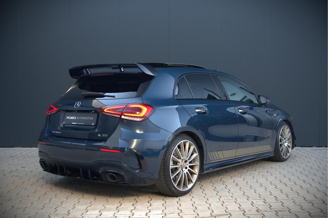 Mercedes-Benz A-KLASSE AMG 35 4MATIC Edition 1 | Panoramadak | Burmester | AMG Performance Recaro stoelen | Stoelverwarming | Keyless | Aero pack | Adaptive Cruise Control | Ambiance verlichting | 360 Camera |