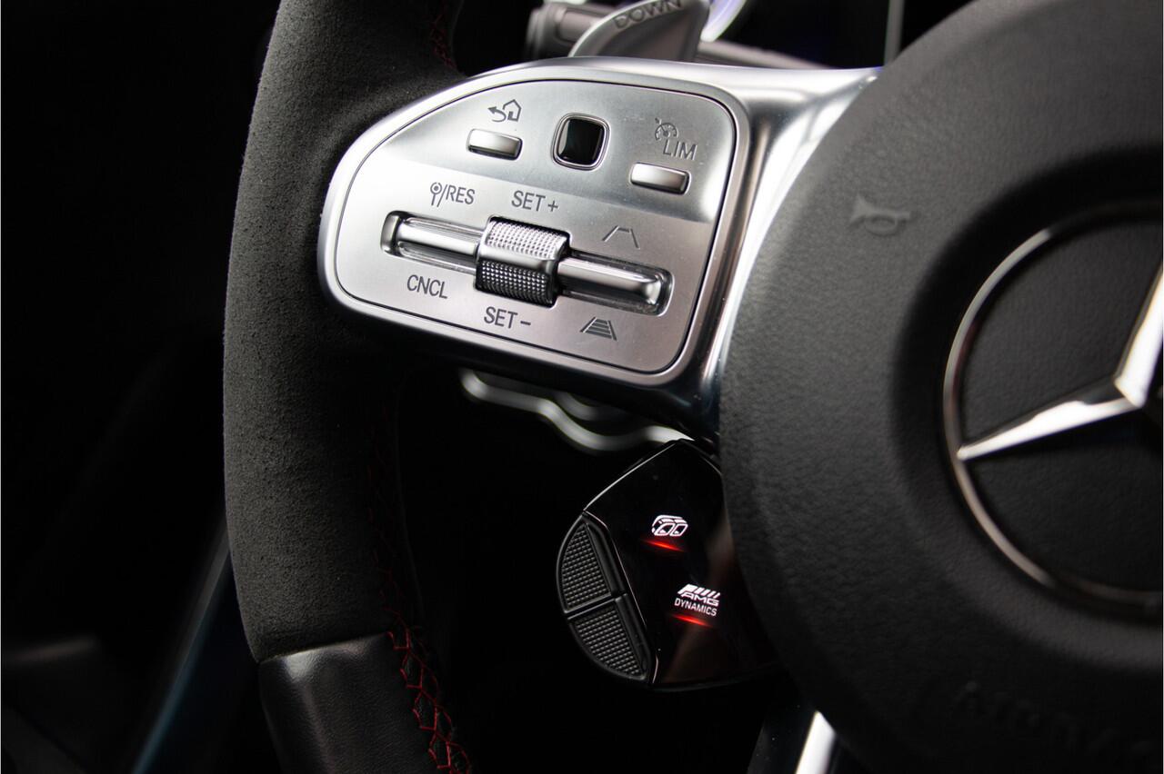 Mercedes-Benz A-KLASSE A45 S AMG 4MATIC+ | 421PK | ACC | Pano | Burmester | Lane & Side Assist | Camera | Multibeam Led | Magno Kleur | Sfeerverlichting | Apple Carplay | Sportuitlaat | 19" | MBUX+ | Magno Lak | Dealer OH. | Track Pace | Verkeersbordenherkenning | Rijassistenti