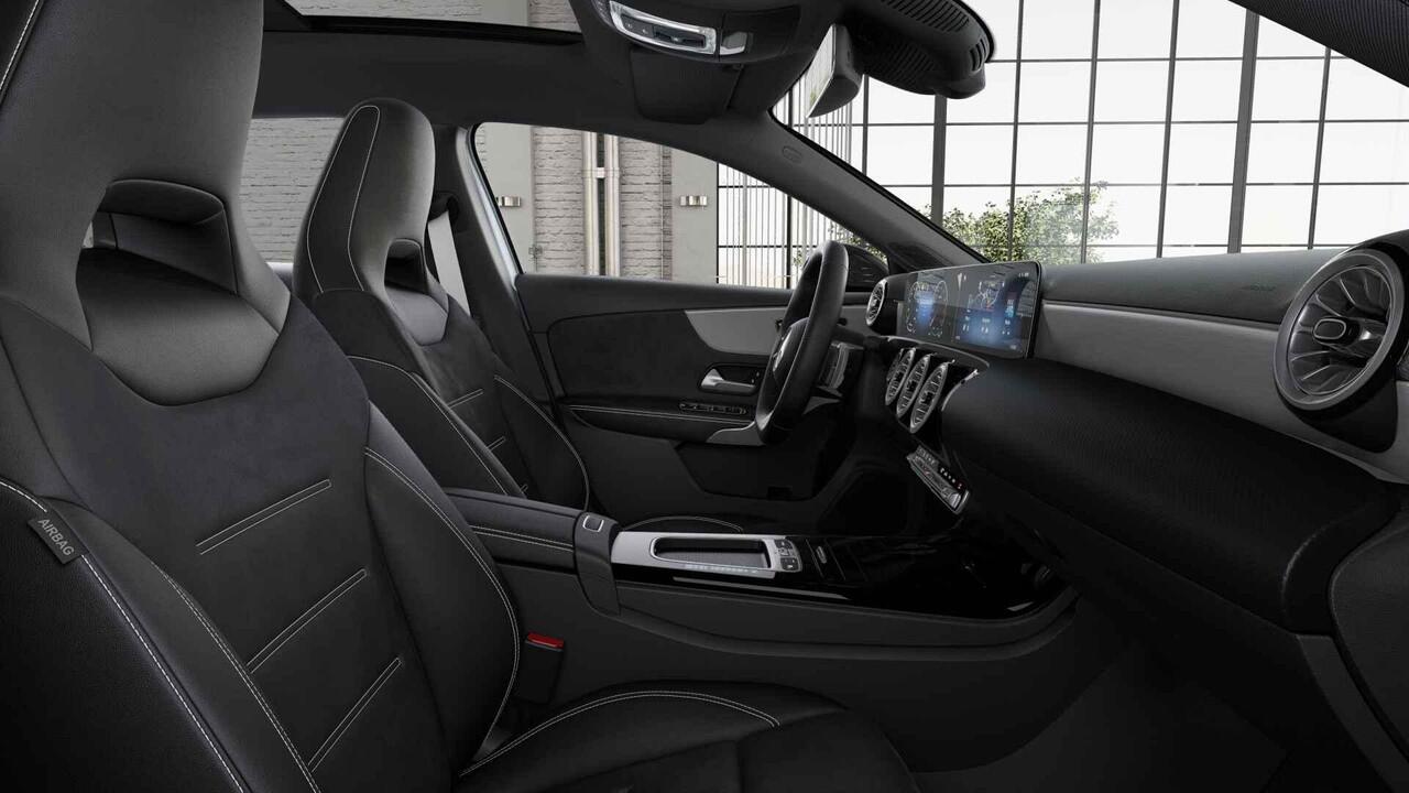 Mercedes-Benz A-KLASSE 180 Business Solution AMG | Panoramaschuifdak | AMG Line Plus pakket | 19"AMG-velgen | Head-up display | Dodehoekassistent |