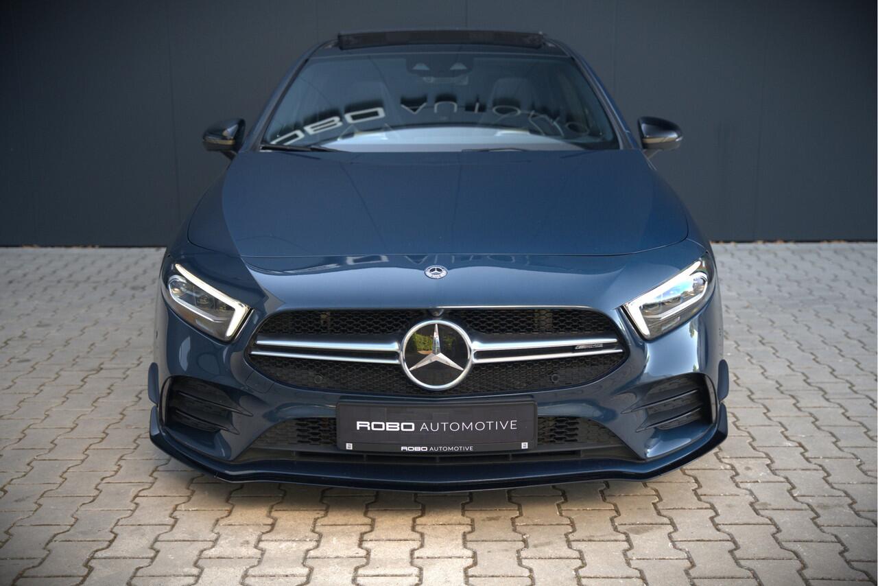 Mercedes-Benz A-KLASSE AMG 35 4MATIC Edition 1 | Panoramadak | Burmester | AMG Performance Recaro stoelen | Stoelverwarming | Keyless | Aero pack | Adaptive Cruise Control | Ambiance verlichting | 360 Camera |
