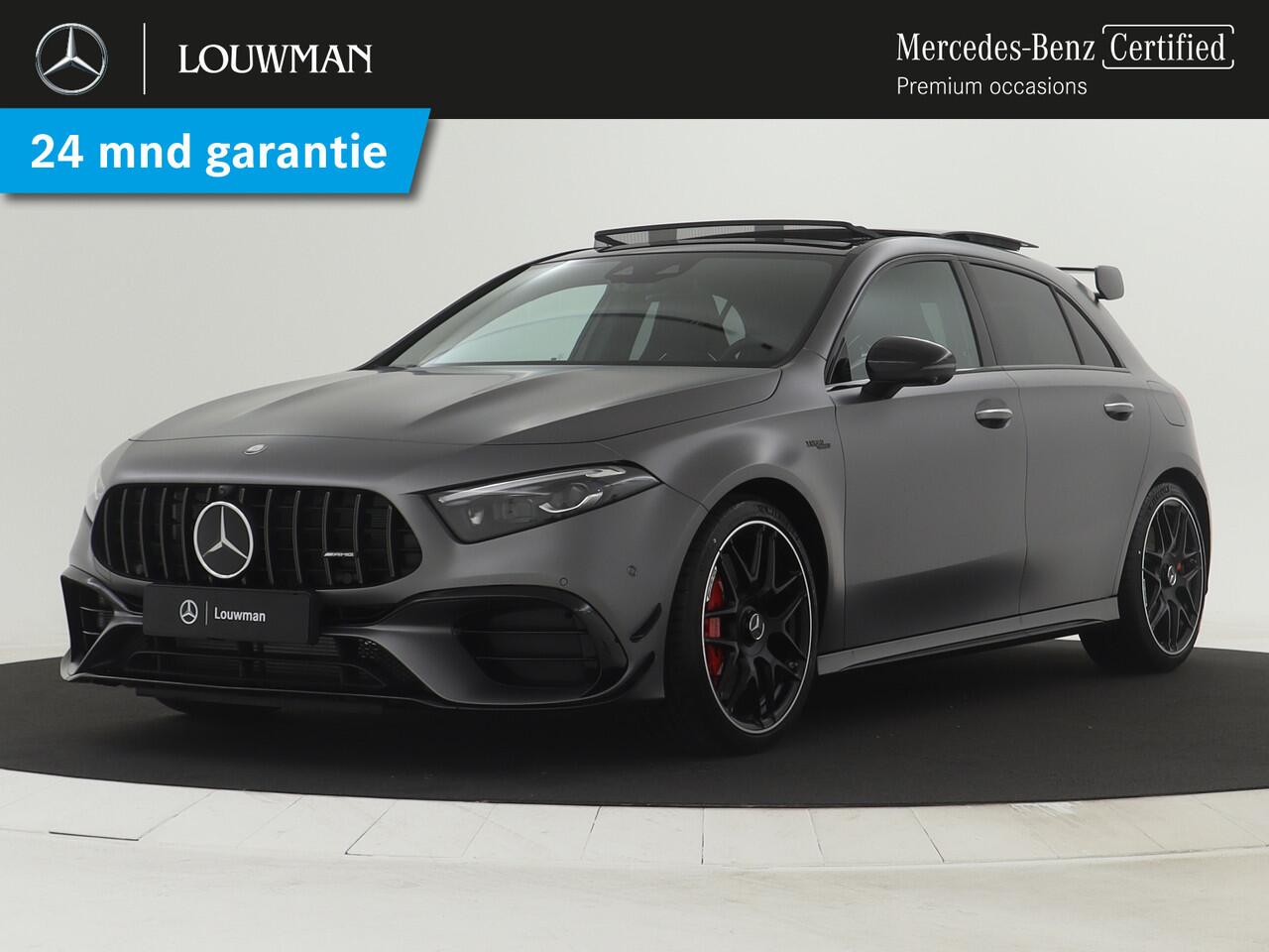 Mercedes-Benz A-KLASSE AMG 45 S 4MATIC+ | Night Pack II | Aerodynamica Pack | Premium Plus Pack | Rijassistentiepakket Plus | AMG Performance sportstoelen | Burmester surround sound system | Amg track pace | AMG RIDE CONTROL-onderstel |