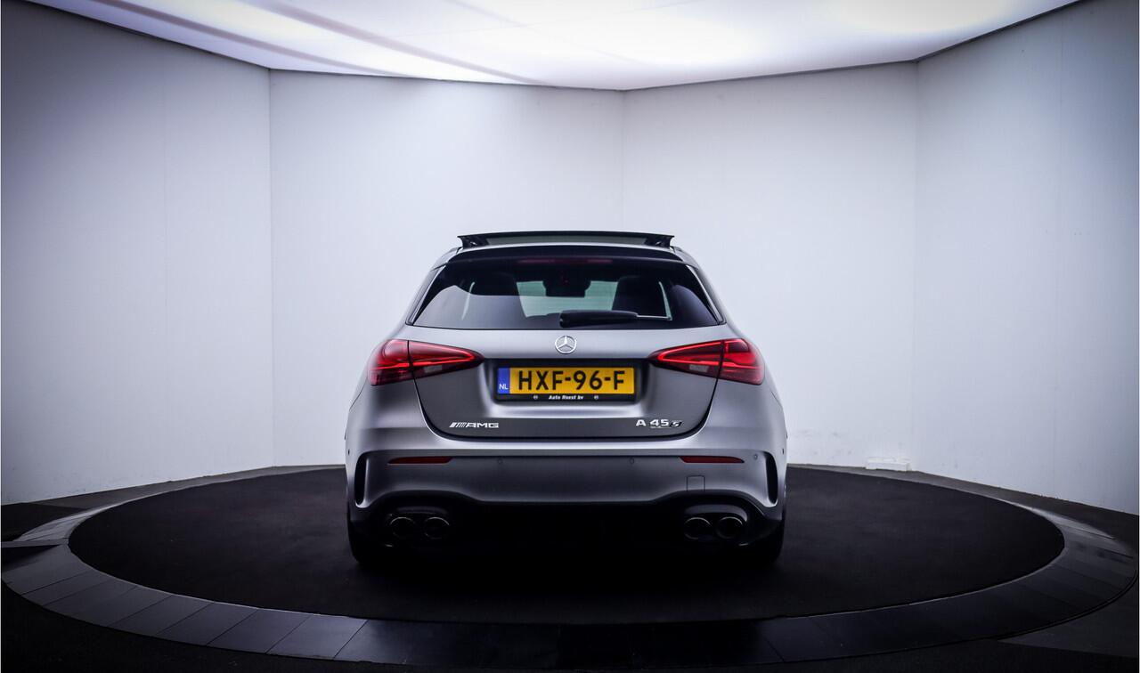 Mercedes-Benz A-KLASSE AMG 45 S 4MATIC+ 124k NIEUWPRIJS | PANO | HEADUP | VOL.LEDER | 360 CAM | AERO PAKKET | MEM ST. | BURMESTER | VOL. OPTIES