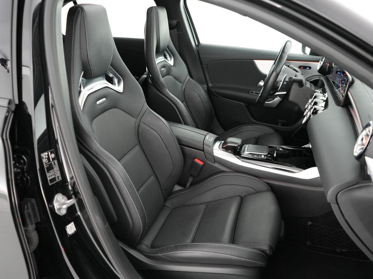 Mercedes-Benz A-KLASSE 45S AMG 420pk 4MATIC+ Edition 1 |dealer onderhouden|Brabus verlagingsset|Milltek downpipe|schaalstoelen|panoramadak|Burmester|Aero pakket|memory|K&N luchtfilter|