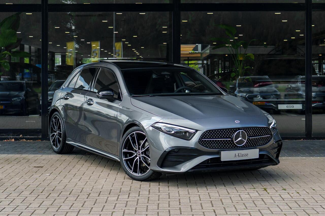 Mercedes-Benz A-KLASSE 180 Business Solution AMG | Panoramaschuifdak | AMG Line Plus | Night | Head-up display | Dodehoekassisten