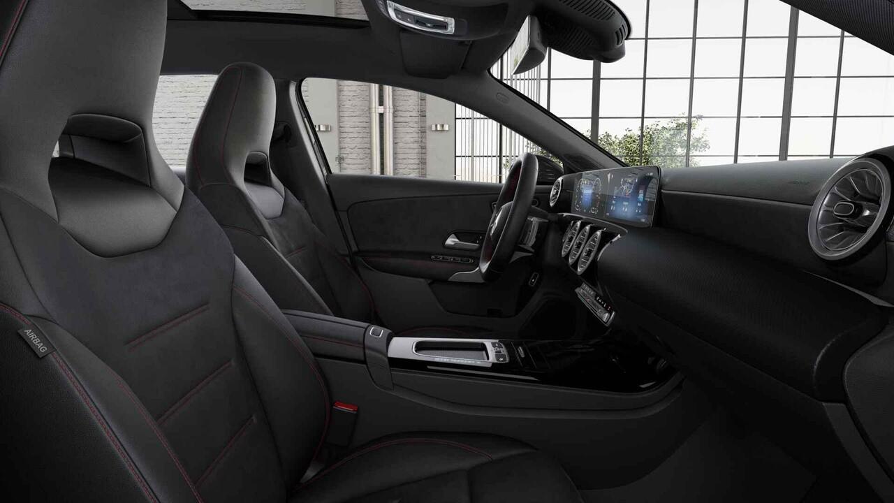 Mercedes-Benz A-KLASSE 250e Business Solution AMG | Panoramaschuifdak | Head-up display | Premium Plus | Stoelverwarming | 360° camera |