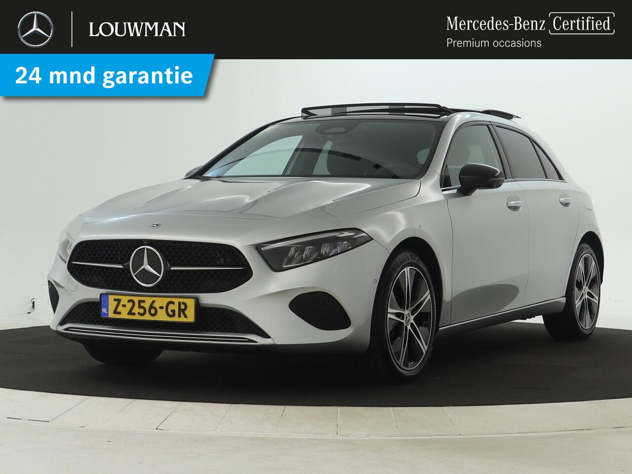 Mercedes-Benz A-KLASSE 250 e Luxury Nightpakket | Panoramaschuifdak | Burmester® Sound | 360 Gr Camera | Dode Hoek Ass | Car Play | Inclusief 24 maanden Mercedes-Benz Certified garantie voor Europa.