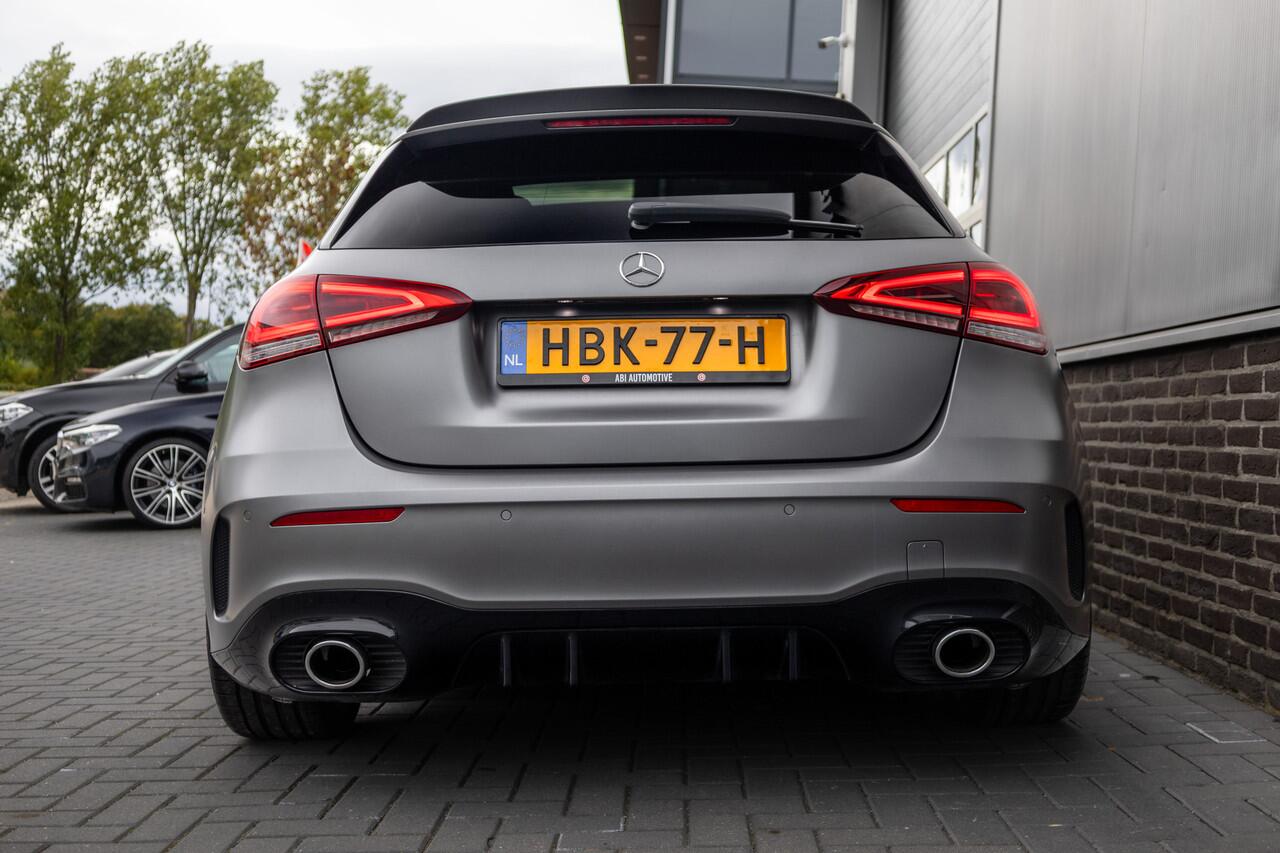 Mercedes-Benz A-KLASSE AMG 35 4MATIC 306 pk Premium Plus AMG-Pakket / Mat-Grijs/ Pano-Dak/ Burmester/ Camera/ Keyless/ Wide-Screen/ Sfeer-Verl/ Sport-Stoelen/ Stoel.Verw/ 19'' LMV