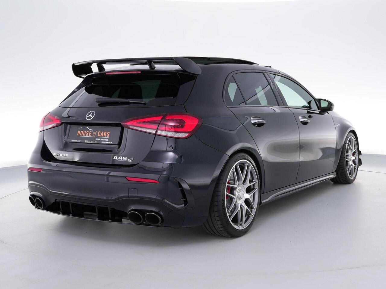 Mercedes-Benz A-KLASSE 45S AMG 420pk 4MATIC+ Edition 1 |dealer onderhouden|Brabus verlagingsset|Milltek downpipe|schaalstoelen|panoramadak|Burmester|Aero pakket|memory|K&N luchtfilter|