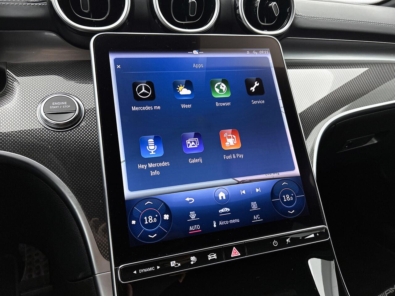 Mercedes-Benz C-KLASSE Estate 300 e AMG Line Leder, Head Up