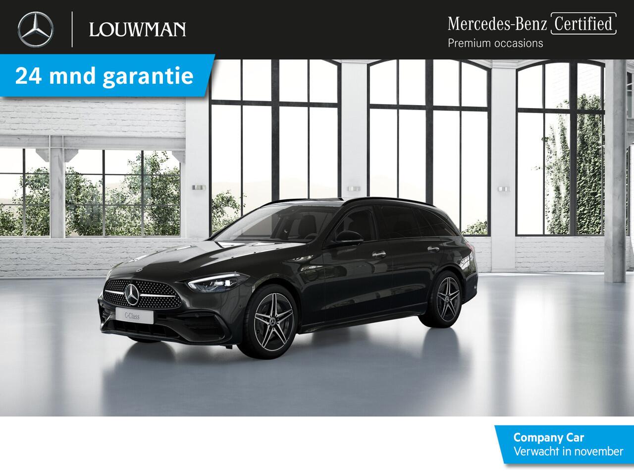 Mercedes-Benz C-KLASSE Estate 300 e Business Solution AMG | Nightpakket | Trekhaak | Comfortpakket Plus | Parkeerpakket met 360°-camera | KEYLESS GO | Memorypakket | EASY PACK achterklep | USB-pakket plus | Antidiefstalpakket GUARD 360° Plus |
