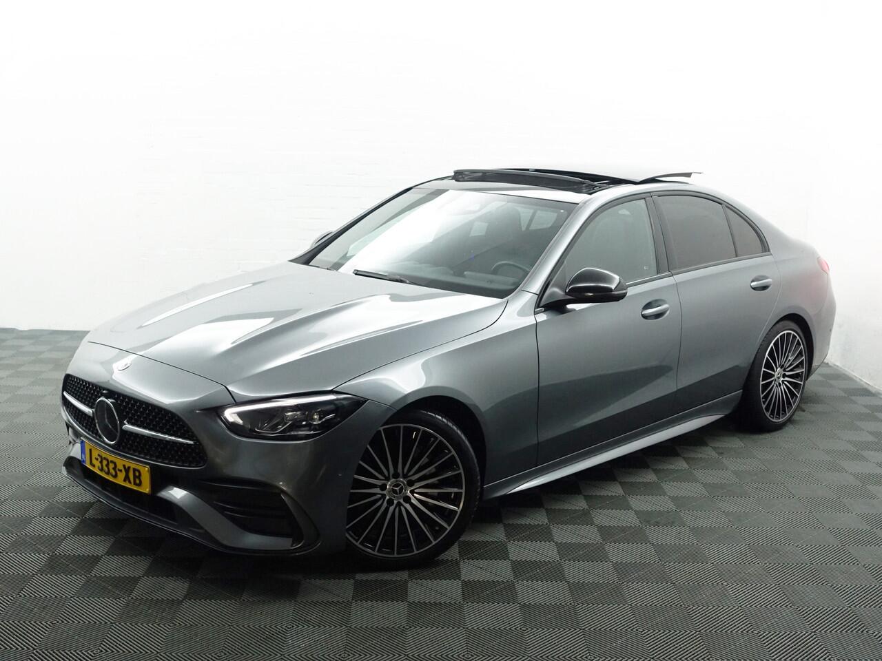 Mercedes-Benz C-KLASSE 200 AMG Night Edition Aut- Panoramadak, Burmester, Sfeerverlichting, Xenon Led, Stuur/Stoelverwarming, Lane Assist