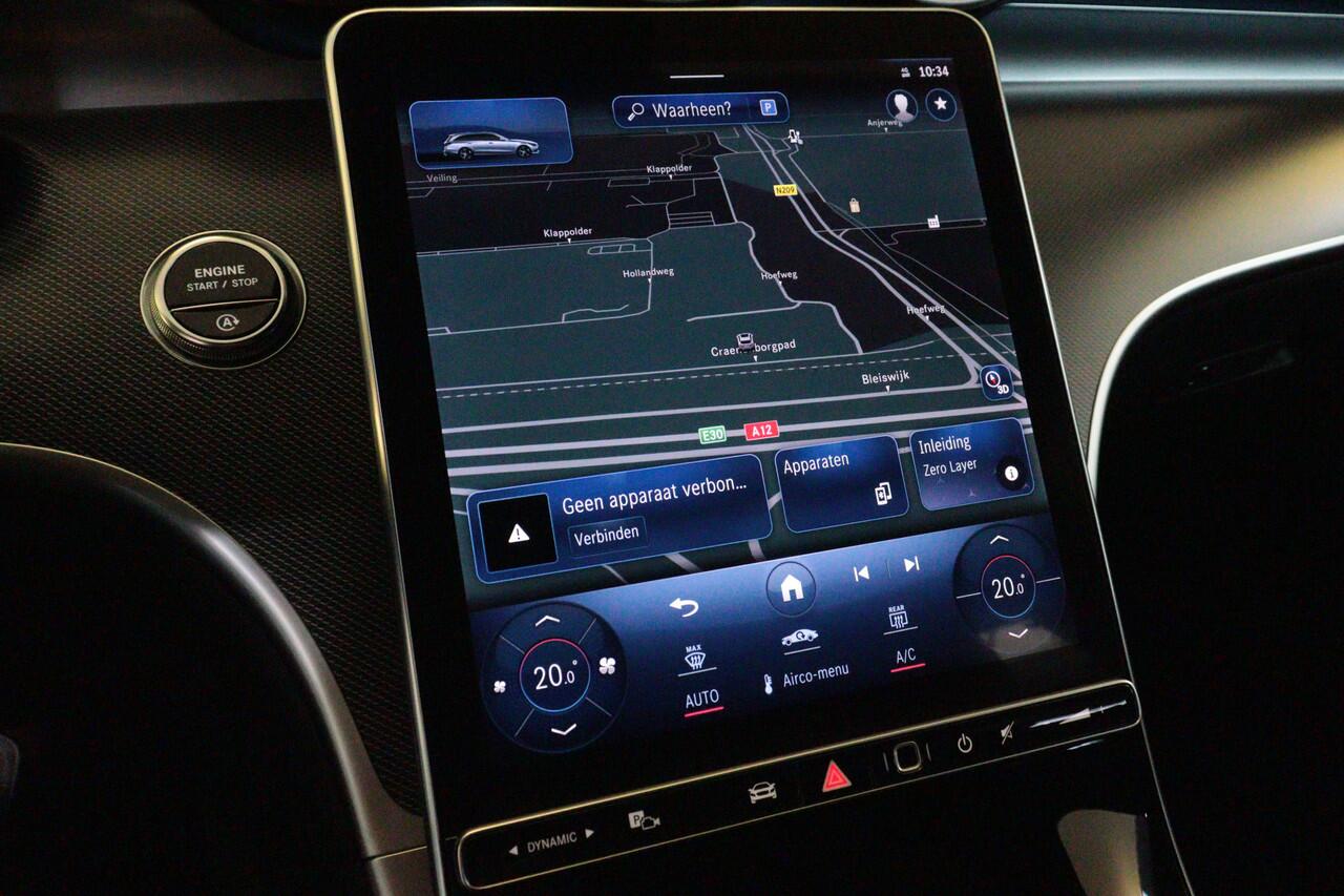 Mercedes-Benz C-KLASSE Estate 180 Luxury Line Automaat | NAVI | 360-CAMERA + PDC | LEER | ADAP CRUISE | AMBIENT-LIGHT |