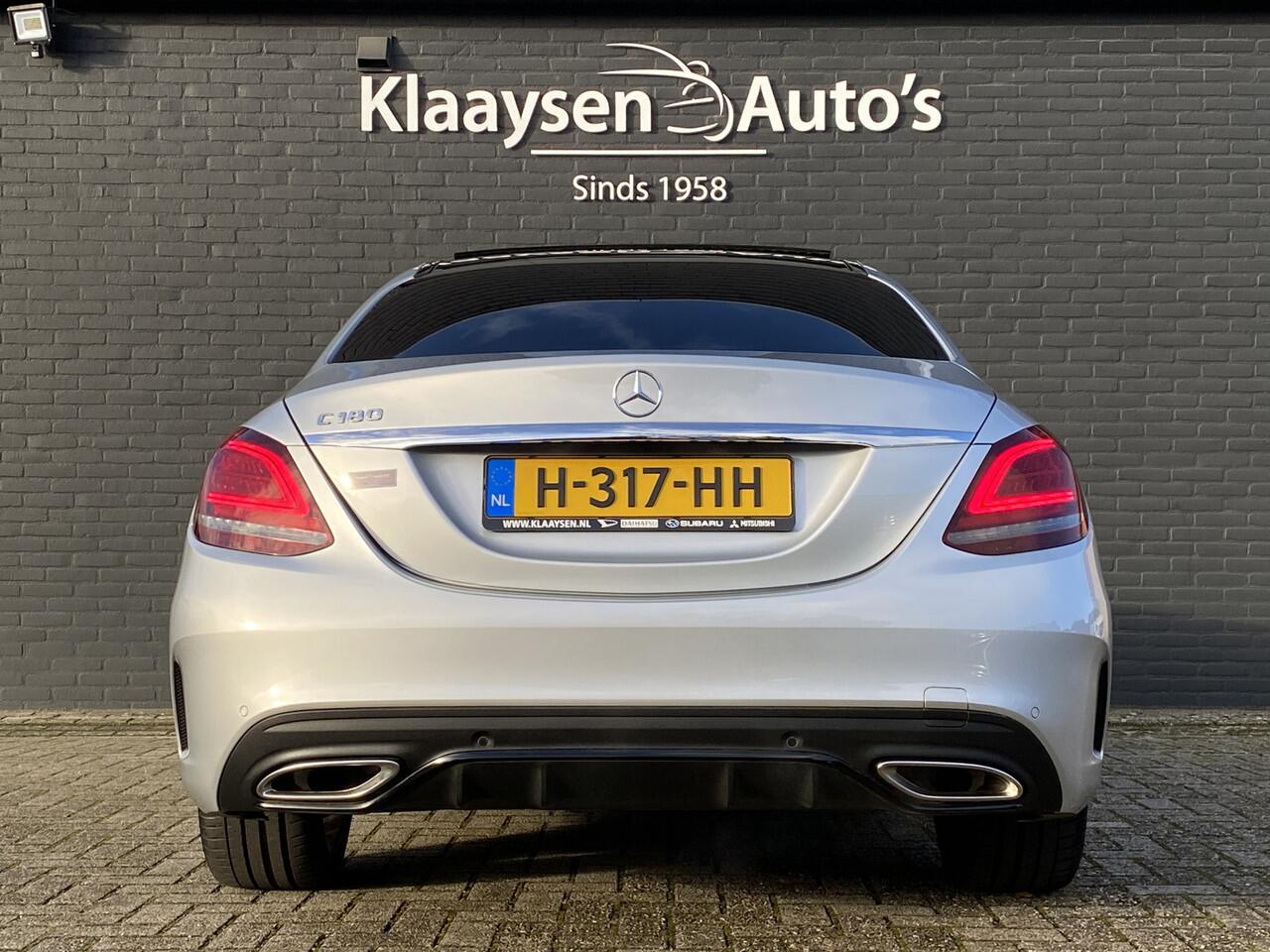 Mercedes-Benz C-KLASSE 180 Business Solution AMG AUT. | dealer onderhouden | panoramadak | night pakket | navigatie | NL auto
