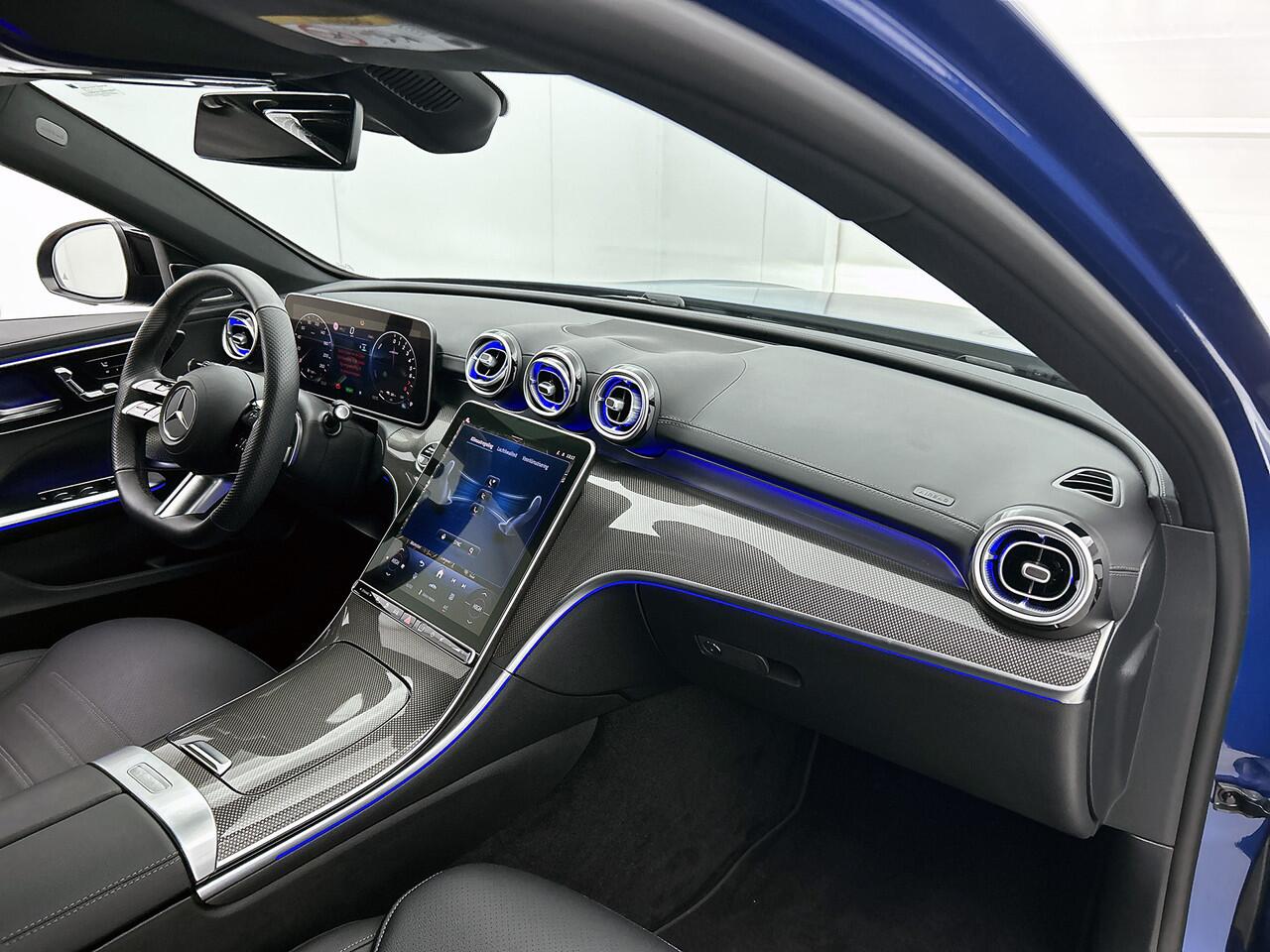 Mercedes-Benz C-KLASSE 300 e AMG Plug-In Hybride Edition AMG-Line | Night Pakket | Alarm Klasse 3 | Burmester® | Stuurverwarming | Stoelventilatie/- verwarming voor. Inclusief 24 maanden MB Certified garantie voor Europa.