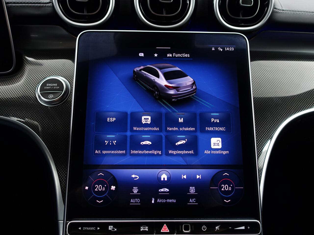 Mercedes-Benz C-KLASSE 180 AMG Performance Aut- Panoramadak, Laser Led, Sfeerverlichting, Concavers, Aero Kit, Spoor Assist