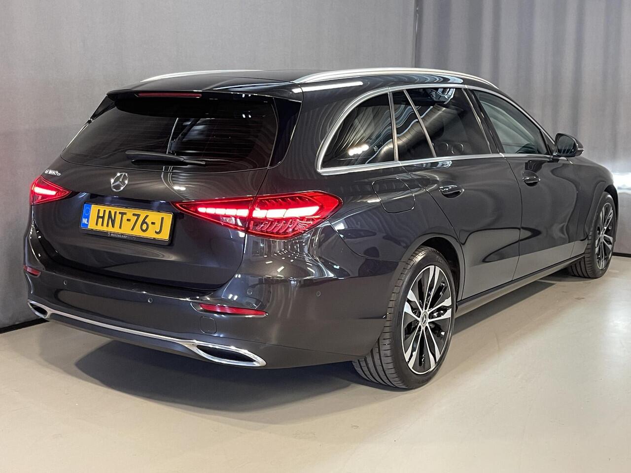 Mercedes-Benz C-KLASSE Estate 300 e Luxury Line Limited 18"/Leder + memory l/r + massage/360 camera/Elektrische klep/Adaptieve cruise/Dodehoek/Sfeerverlichting