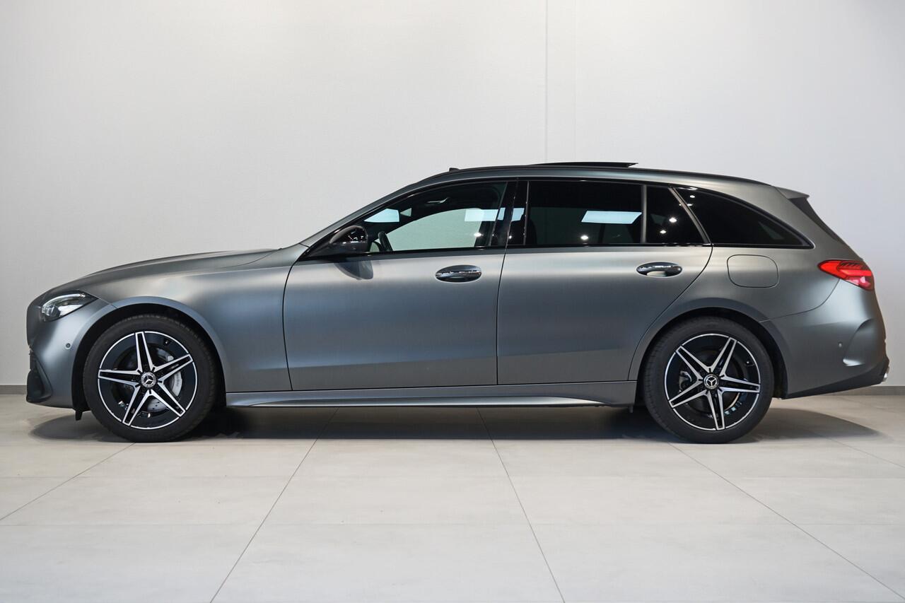 Mercedes-Benz C-KLASSE Estate 300 e AMG ? MATGRIJS ? PANO ? TREKHAAK ? HEAD-UP ? 360 ? MEMORY ? ADAP.CRUISE