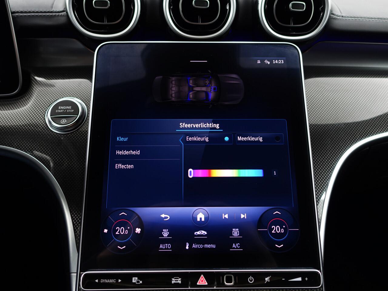 Mercedes-Benz C-KLASSE 180 AMG Performance Aut- Panoramadak, Laser Led, Sfeerverlichting, Concavers, Aero Kit, Spoor Assist