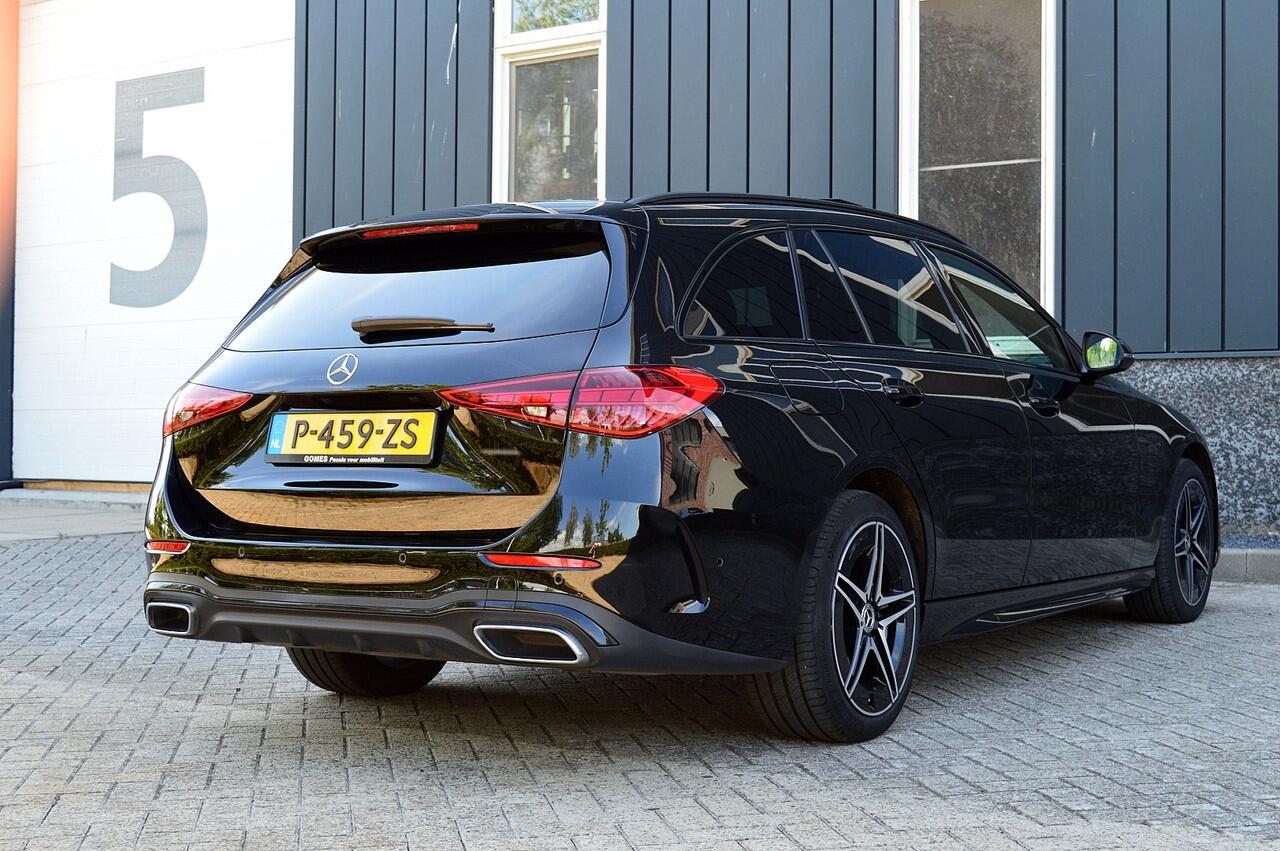 Mercedes-Benz C-KLASSE Estate 300 e AMG Line Rijklaarprijs-Garantie Panorama dak Leder Led Sfeerverlichting Navigatie
