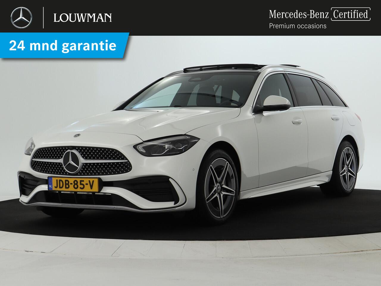 Mercedes-Benz C-KLASSE Estate 300 e AMG Line | AMG Line | Trekhaak | Panoramadak | Distronic | Stuur en Stoelverwarming | Inclusief 48 maanden MB Certified garantie voor Europa.